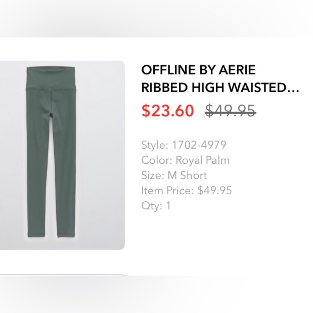 aerie sage leggings